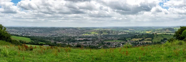 Vista Panoramica Sulla Zona Occidentale Twerton Park Bath Somerset Inghilterra — Foto Stock