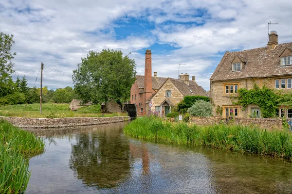 Old Mill River Eye Lower Slaughter Cotswolds Gloucestershire — стокове фото