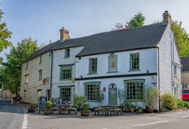 Avening 'deki Bell Halk Evi, Cotswold' lar, Gloucestershire, İngiltere, İngiltere