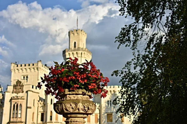 Schloss Hluboka Nad Vltavou Süden Böhmens Sommer — Stockfoto