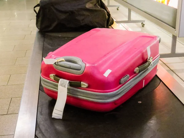 Baggage claim belt in airport