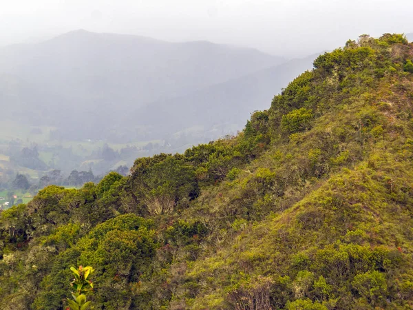 Range of mountains and rain