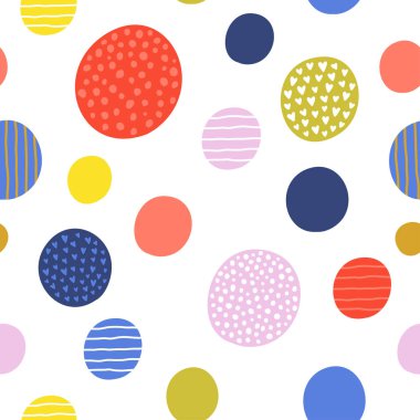 Daireler soyut parlak seamless modeli