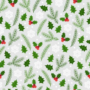 Noel el sorunsuz desen çizilmiş. Vektör çizimi.