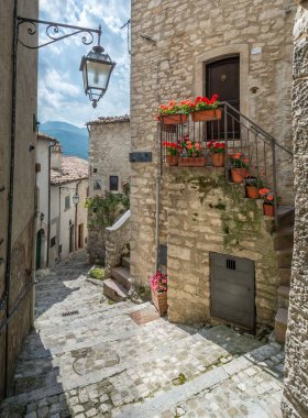 Doğal manzara Barrea, L'Aquila eyaletinin, Abruzzo, İtalya.