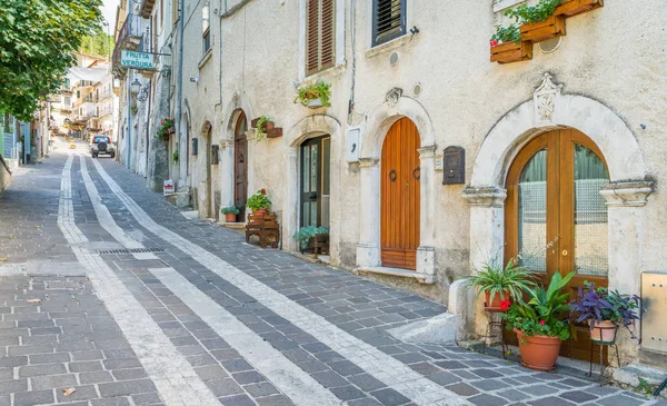 Festői Látvány Caramanico Terme Comune Abruzzo Régióban Pescara Megyében — Stock Fotó