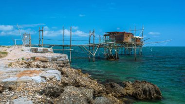 Costa dei Trabocchi, Chieti Eyaleti, Abruzzo, orta İtalya.