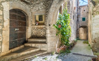 Navelli, orta Italya 'nın Abruzzo bölgesinde, l 'Aquila eyaletinde köy.