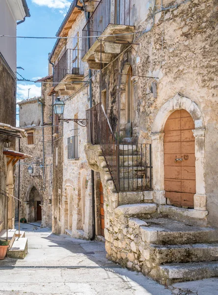Pacentro Borgo Medievale Provincia Aquila Abruzzo Italia Centrale — Foto Stock