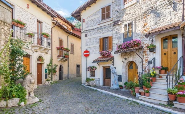 Vista Panorámica Pescasseroli Parque Nacional Los Abruzos Provincia Aquila Italia — Foto de Stock