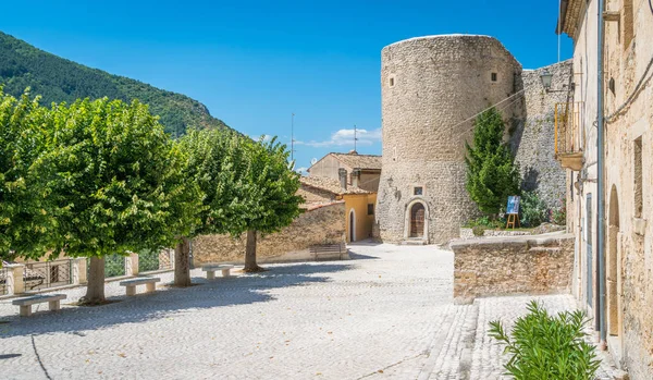 Scenic Sight Pettorano Sul Gizio Rural Village Province Aquila Abruzzo — Stock Photo, Image