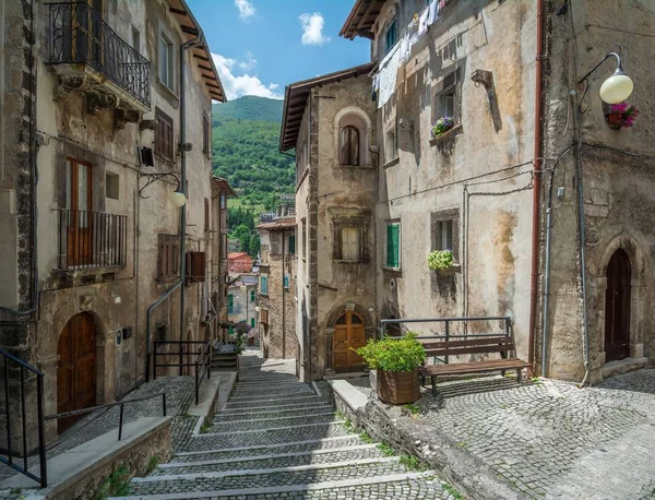 Scanno イタリア中部のアブルッツォ地方のラクイラ州にコムーネ — ストック写真