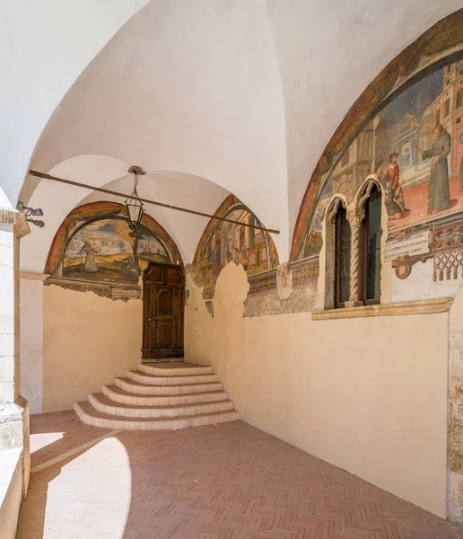 San Francesco Manastırı Yaz Sabahı Tagliacozzo Aquila Province Abruzzo Orta — Stok fotoğraf