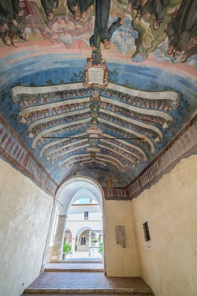 San Francesco Manastırı Yaz Sabahı Tagliacozzo Aquila Province Abruzzo Orta — Stok fotoğraf