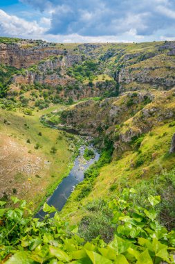 Matera, Bazilika, İtalya çevreleyen manzara.