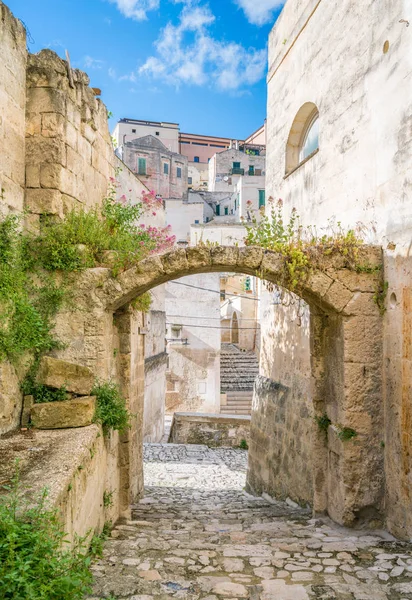 Schilderachtig Uitzicht Sassi District Matera Regio Basilicata Zuid Italië — Stockfoto