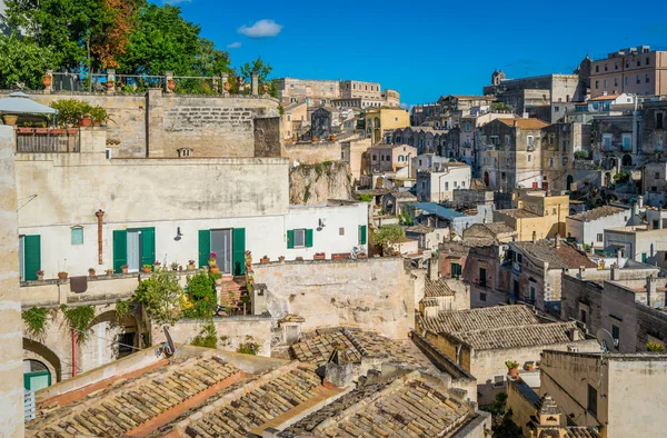 Malerischer Blick Auf Das Viertel Der Sassi Matera Der Region — Stockfoto