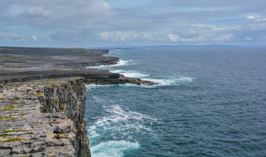 Inishmore, Aran Islands, Irlanda 'da panoramik manzara.