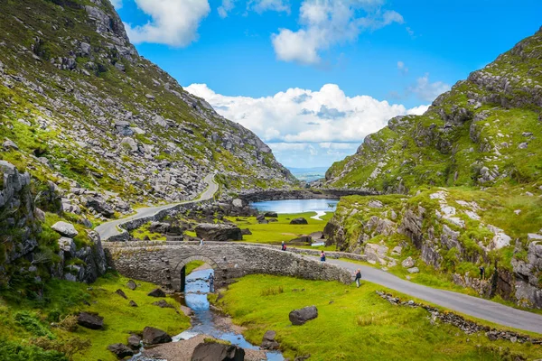 Festői Kilátás Nyílik Gap Dunloe County Kerry Írország — Stock Fotó