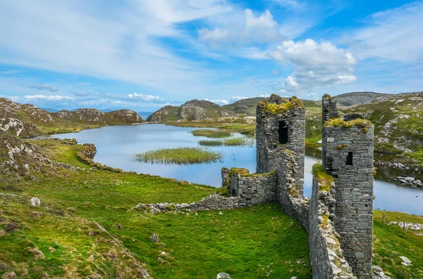 Dunlough Castle Ruines Three Castles Head Dans Péninsule Mizen Comté — Photo