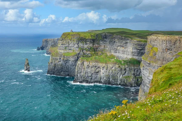 モハーの断崖 クレア州 アイルランドで最も人気のある観光スポットの つの風光明媚なビュー — ストック写真