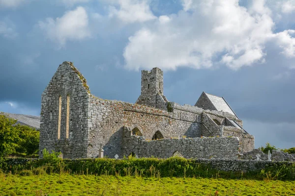 Abadía Corcomroe Por Mañana Monasterio Cisterciense Situado Norte Región Burren — Foto de Stock
