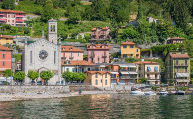 Argegno, Como Gölü ', Lombardiya, İtalya pastoral Köyü.