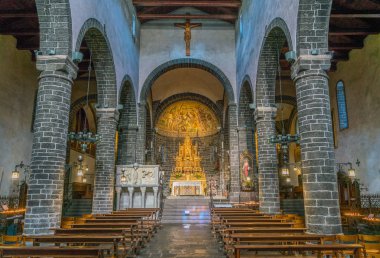 San Giacomo kilise Bellagio, Como Gölü, Lombardiya, İtalya.