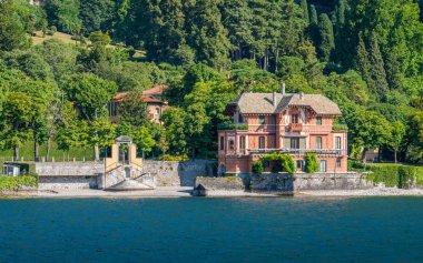 Cernobbio, Como Gölü ', Lombardiya, İtalya'da güzel villa.