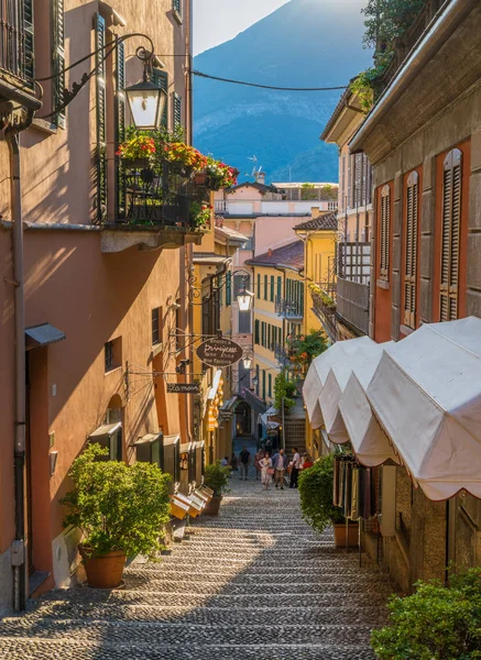 在一个夏天的下午 在贝拉焦的风景 科莫湖 伦巴第大 意大利 — 图库照片