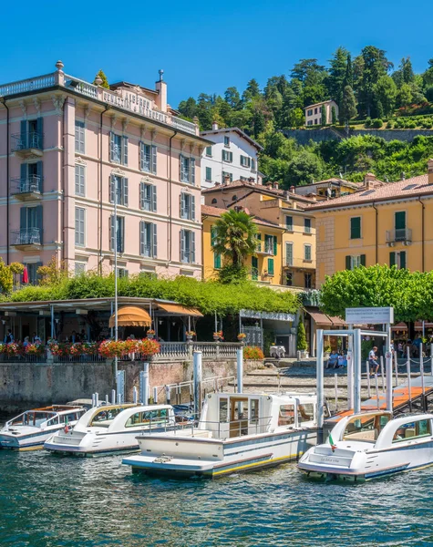 Bellagio Waterkant Een Zonnige Zomerdag Comomeer Lombardije Italië — Stockfoto