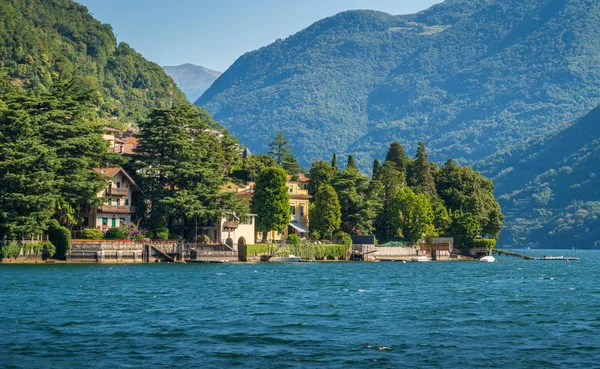 Vista Panoramica Laglio Paese Sul Lago Como Lombardia Italia — Foto Stock