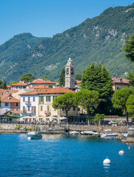 Malowniczy Widok Lenno Piękne Wioski Widokiem Jezioro Como Lombardia Włochy — Zdjęcie stockowe