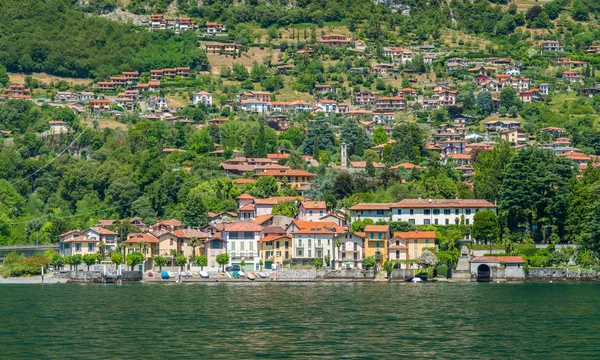 Malowniczy Widok Ossuccio Małe Piękne Wioski Widokiem Jezioro Como Włochy — Zdjęcie stockowe