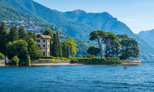 Vista Panoramica Vicino Tavernola Lago Como Lombardia Italia — Foto Stock
