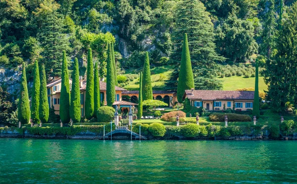 Villa Cassinella Ossuccio Bellissimo Borgo Sul Lago Como Lombardia Italia — Foto Stock