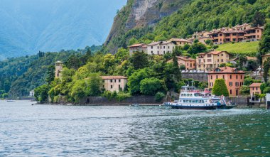 Güzel Menaggio waterfront, Como Gölü, Lombardiya, İtalya.
