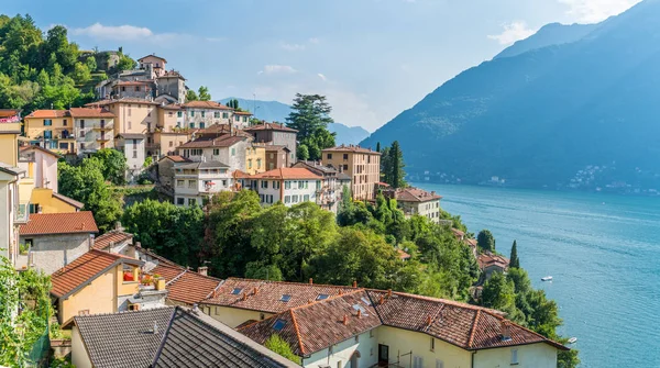 Vista Panoramica Nesso Bellissimo Borgo Sul Lago Como Lombardia Italia — Foto Stock