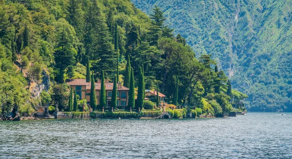 Villa Cassinella Ossuccio Vacker Vid Comosjön Lombardiet Italien — Stockfoto