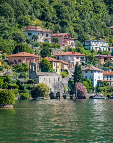 Schilderachtige Zicht Sala Comacina Dorp Aan Het Comomeer Lombardije Italië — Stockfoto
