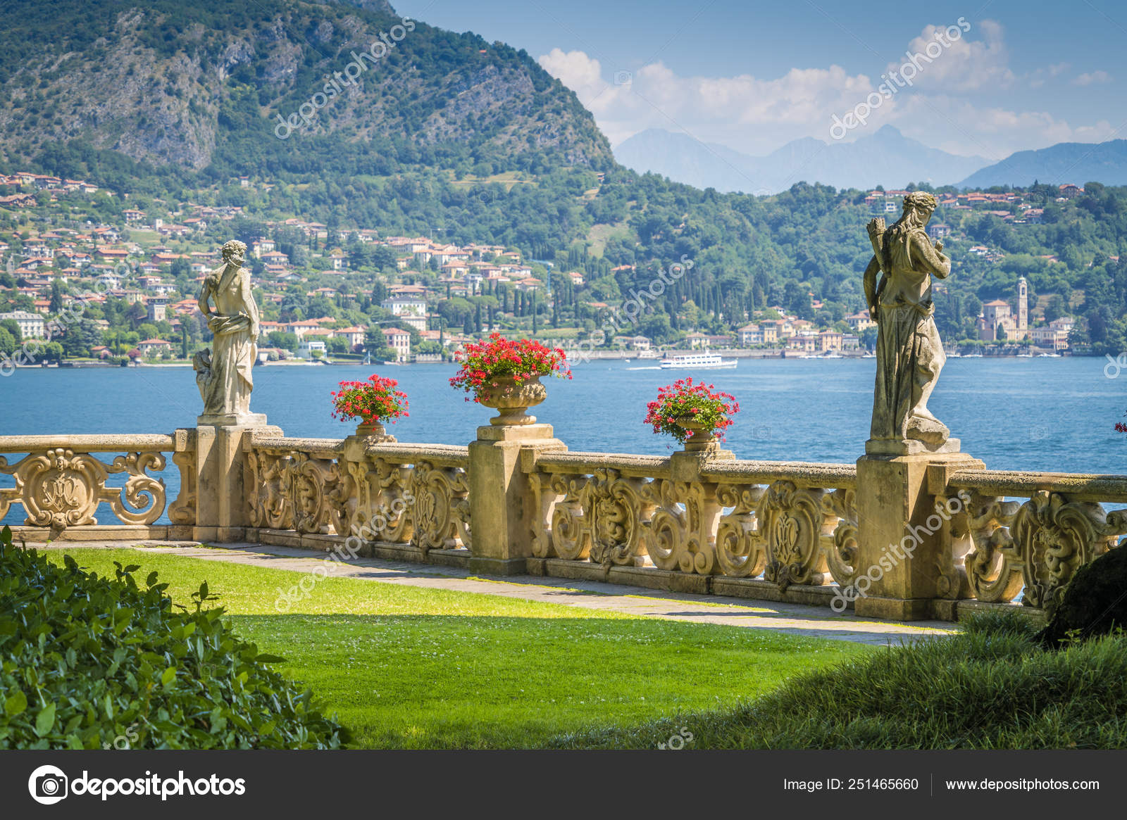 Villa Del Balbianello Famous Villa Comune Lenno Overlooking Lake Como Stock Photo by ©e55evu