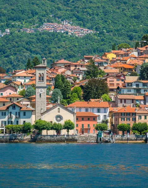 Torno Como Gölü Feribotta Görüldüğü Gibi Lombardy Talya — Stok fotoğraf