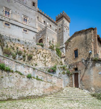 Arsoli, kırsal köy, Roma eyaleti, Lazio, Orta Italya'nin kalede