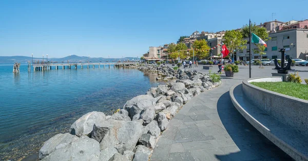 Anguillara Sabazia Piccolo Borgo Sul Lago Bracciano Provincia Roma Lazio — Foto Stock