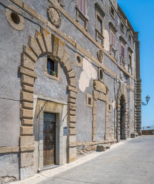 Bomarzo, Viterbo eyaletinin, Lazio, Orta Italya'nin doğal görünürde.