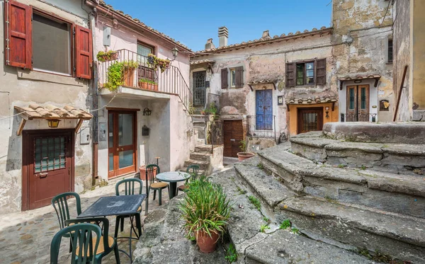 Vistas Panorâmicas Calcata Província Viterbo Lazio Itália — Fotografia de Stock