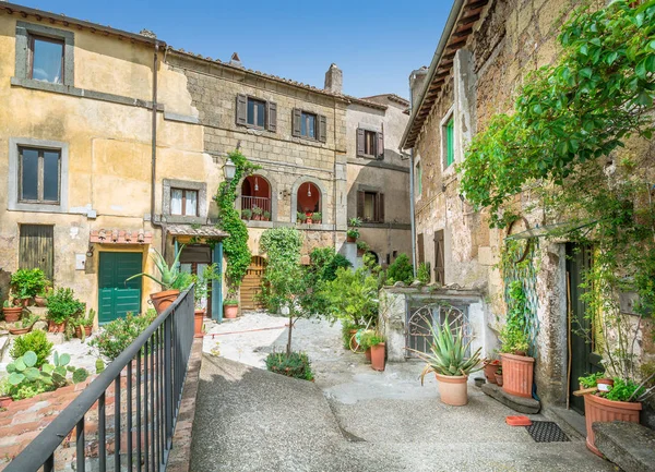 Schilderachtige Zicht Calcata Provincie Viterbo Lazio Italië — Stockfoto