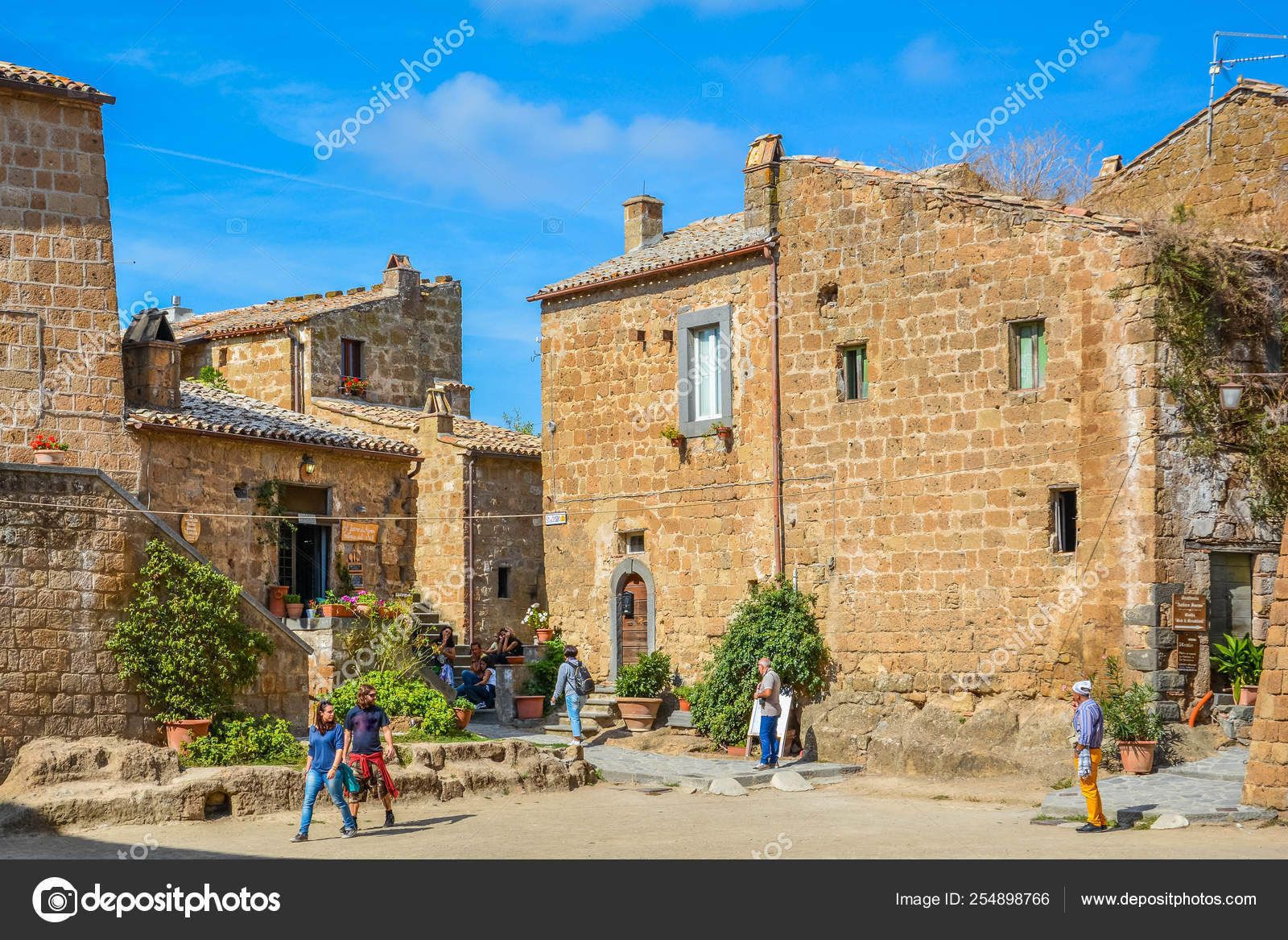 Civita Bagnoregio Famous Dying City Viterbo Province Lazio Italy