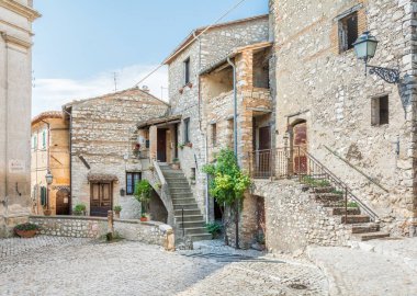 Casperia, ortaçağ kırsal köy Rieti ili, Lazio, İtalya.