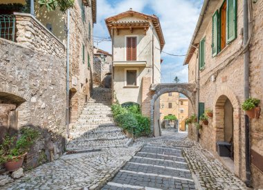 Casperia, ortaçağ kırsal köy Rieti ili, Lazio, İtalya.